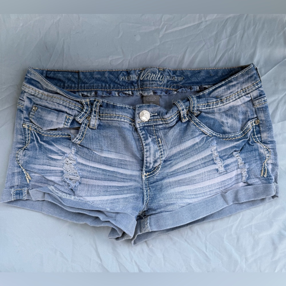 Vanity Premium Collection Blue Denim Shorts